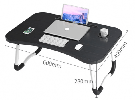 Mesa Suporte Para Notebook Dobrável Portátil Suporte Copo Cama Home Office M34