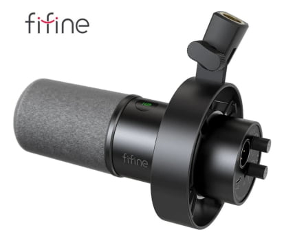 Microfone Com Fio Toch Dinâmico Fifine Xlr Gravação Podcast K688