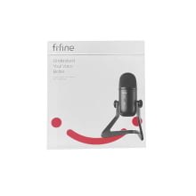 Microfone Fifine Gamer Com Fio Usb Condensador Cardioide Profissional Preto K678