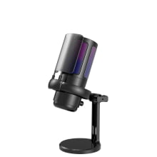 Microfone Gamer Condensador Profissional  De Mesa Led Rgb Fire Phoenix Bk-805 Plus Preto