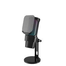 Microfone Gamer Profissional Condensador De Mesa Led Rgb Fire Phoenix Bk-806c Preto