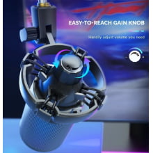 Microfone Gamer Rgb Fifine Ampligame Braço Articulado A6t