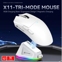 Mouse Gamer Sem Fio 2.4g Attack Shark 22000dpi Paw3311 X11