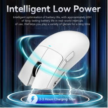 Mouse Gamer Sem Fio 2.4g Attack Shark 22000dpi Paw3311 X11