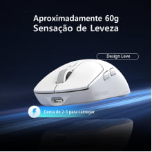 Mouse Gamer Sem Fio Bluetooth 2.4g Tri Mode 24000dpi Paw3311 Com Dock Carregamento Fire Phoenix Bk-r3x