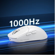 Mouse Gamer Sem Fio Bluetooth 2.4g Tri Mode 24000dpi Paw3311 Com Dock Carregamento Fire Phoenix Bk-r3x
