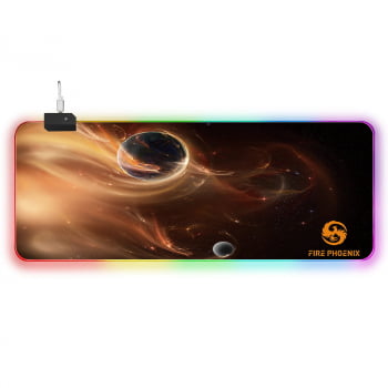 Mousepad Gamer Led Rgb Iluminado 7 Cores Tamanho Grande 80 X 30cm Mp14