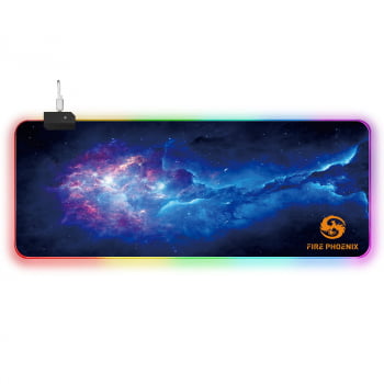 Mousepad Gamer Led Rgb Iluminado 7 Cores Tamanho Grande 80 X 30cm Mp14