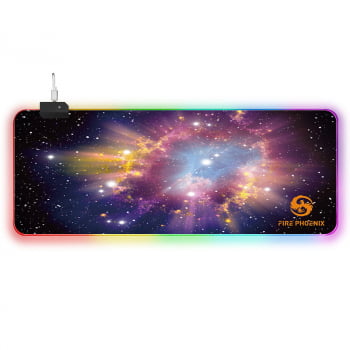 Mousepad Gamer Led Rgb Iluminado 7 Cores Tamanho Grande 80 X 30cm Mp14