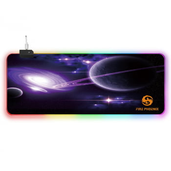 Mousepad Gamer Led Rgb Iluminado 7 Cores Tamanho Grande 80 X 30cm Mp14