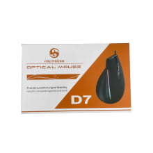Mouse Optico Vertical Ergonomico Com Fio Usb Com Led 9 Botoes Dpi 12800 D7