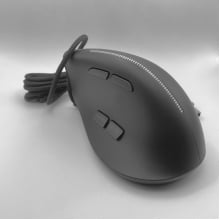 Mouse Optico Vertical Ergonomico Com Fio Usb Com Led 9 Botoes Dpi 12800 D7