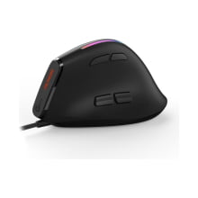 Mouse Optico Vertical Ergonomico Com Fio Usb Com Led 9 Botoes Dpi 12800 D7