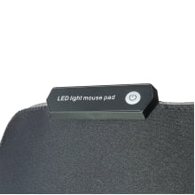 Mouse Pad Gamer Com Led Rgb Iluminado 7 Cores 35x25 Multicores 2535