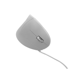 Mouse Vertical Verto Ergonomico Com Led 6 Botoes 1600 Dpi Ajustavel Branco D5 Luuk Young