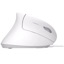 Mouse Vertical Verto Ergonomico Com Led 6 Botoes 1600 Dpi Ajustavel Branco D5