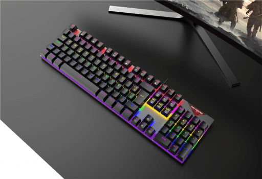 Kit Teclado Mouse Mecânico Abnt2 Gamer Rgb Switch Blue Be-k2 Luuk Young