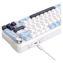Teclado Mecanico Gamer F75 Sem Fio Tri Mode Rgb Free Wolf