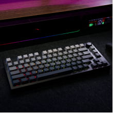Teclado Mecanico Gamer Wireless Tri Mode Sem Fio Bluetooth 2.4g Hot Swap Led Rgb Dareu Ek F75