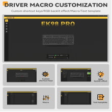 Teclado Mecanico Gamer Wireless Tri Mode Sem Fio Bluetooth 2.4g Hot Swap Led Rgb Dareu Ek98 Pro