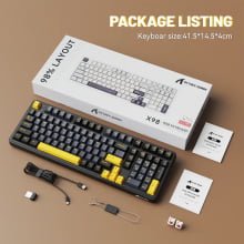 Teclado Sem Fio Gamer Mecânico Bluetooth Attack Shark X98