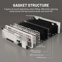 Teclado Sem Fio Gamer Mecânico Bluetooth Attack Shark X98