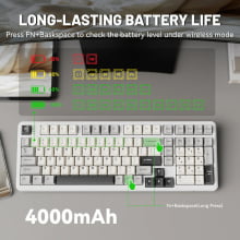 Teclado Sem Fio Gamer Mecânico Bluetooth Attack Shark X98