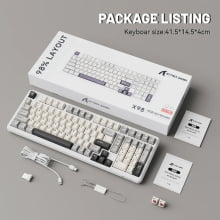 Teclado Sem Fio Gamer Mecânico Bluetooth Attack Shark X98