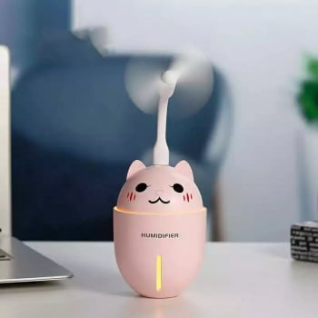 Umidificador De Ar Portátil Purificador Usb Lampada Pet