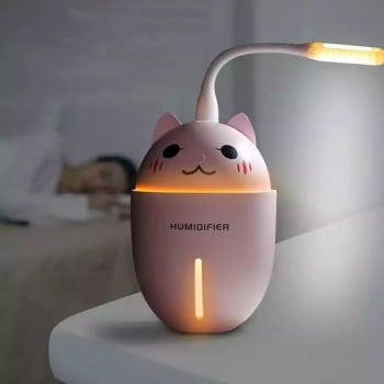 Umidificador De Ar Portátil Purificador Usb Lampada Pet