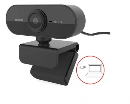 Webcam 1080p Full Hd Câmera Computador Microfone P/envio W18