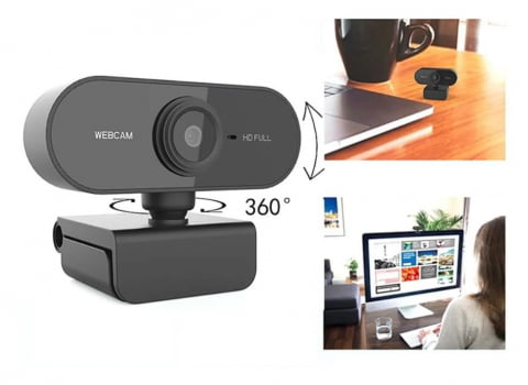 Webcam 1080p Full Hd Câmera Computador Microfone P/envio W18