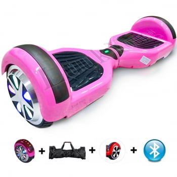 Hoverboard Skate Elétrico Infantil 6 Polegadas Criança Bluetooth Bivolt Com Leds Colorido Roda Overboard