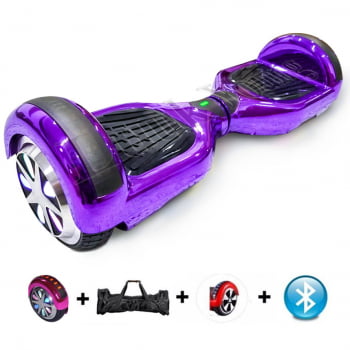 Hoverboard Skate Elétrico Infantil 6 Polegadas Criança Bluetooth Bivolt Com Leds Colorido Roda Overboard