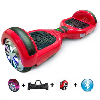 Hoverboard Skate Elétrico Infantil 6 Polegadas Criança Bluetooth Bivolt Com Leds Colorido Roda Overboard