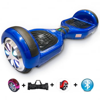 Hoverboard Skate Elétrico Infantil 6 Polegadas Criança Bluetooth Bivolt Com Leds Colorido Roda Overboard