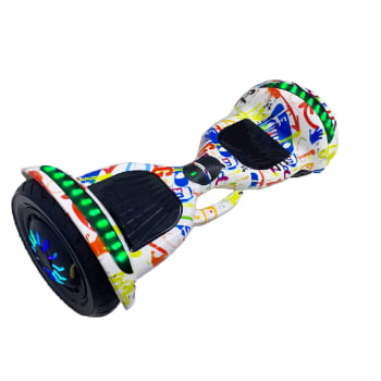 Hoverboard Skate Elétrico Infantil 10 Polegadas Criança Bluetooth Bivolt Leds Overboard