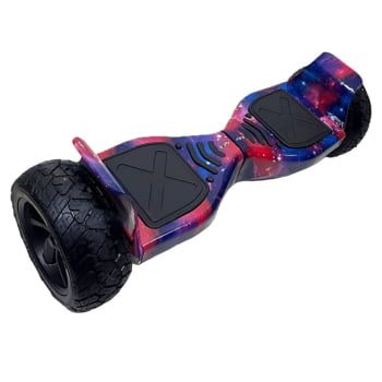 Hoverboard Cross Off Road 8,5 Polegadas Skate Elétrico Infantil Criança Bluetooth Bivolt Overboard Com Leds