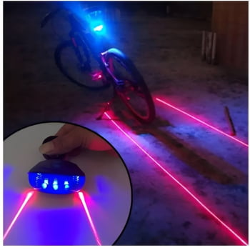 Lanterna Bicicleta Sinalizador Traseiro Bike Led Farol Com Suporte U1031