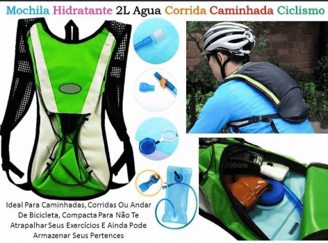 Mochila Hidratação Impermeável Bolsa D'água 2 Lt Bike D29