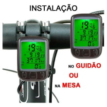 Velocímetro Ciclo Computador Bike Bicicleta Sensor Led Luz Noturna Sd563