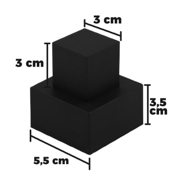 Acabamento Para Registro Volante Metal Padrão Deca Quadrado 50mm Parede Inox P12b