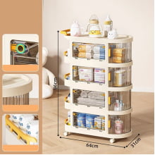 Carrinho Organizador Montável Multiuso De Bebê Quarto P787-4
