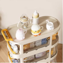 Carrinho Organizador Montável Multiuso De Bebê Quarto P787-4