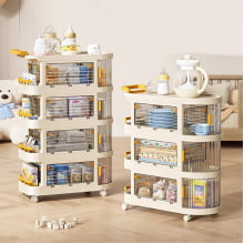 Carrinho Organizador Montável Multiuso De Bebê Quarto P787-4
