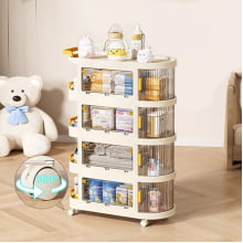 Carrinho Organizador Montável Multiuso De Bebê Quarto P787-4
