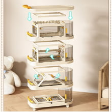 Carrinho Organizador Montável Multiuso De Bebê Quarto P787-4