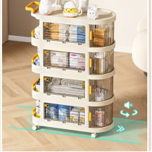 Carrinho Organizador Montável Multiuso De Bebê Quarto P787-4