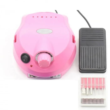 Lixadeira Porquinho Lixa Motor Eletrica Unhas Acrigel Profissional Manicure 45000 Rpm Bivolt Es1