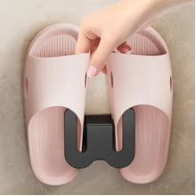 Suporte Chinelo Organizador Alumínio De Parede Sem Furo 7522